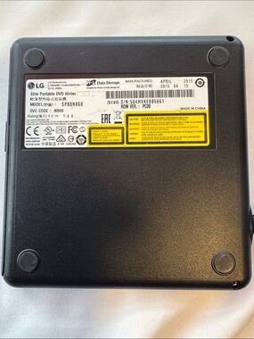 LG Slim Portable DVD Writer SVC code NB60